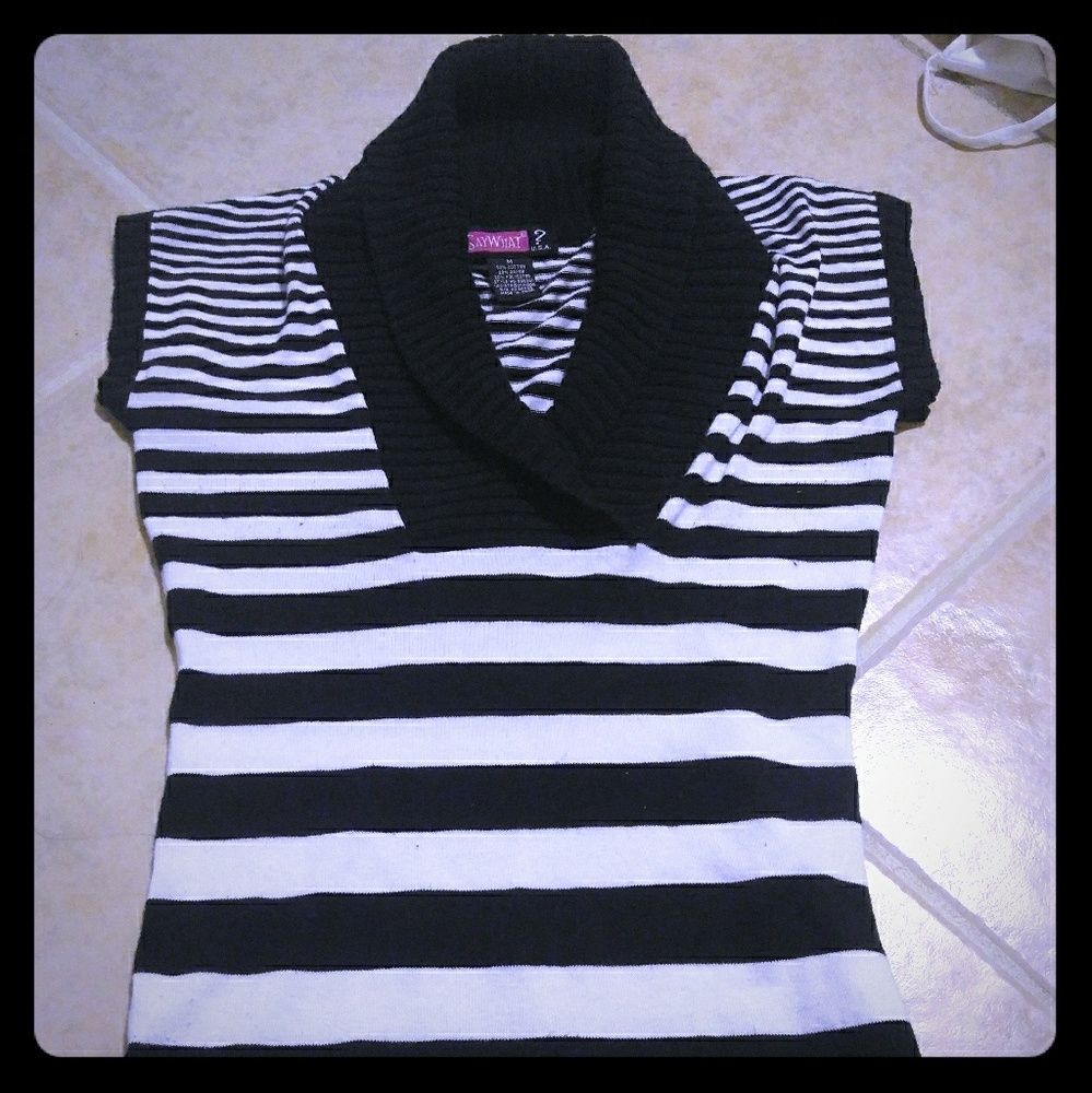Striped sweater top